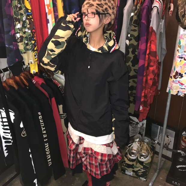 Bape Shark Two-way Windbreaker