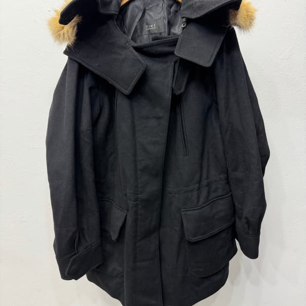 정품) TIME 타임 한섬 후드퍼 코트 82