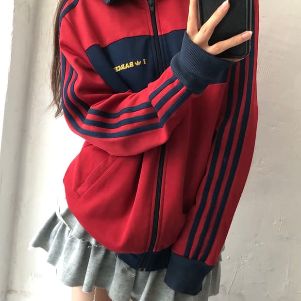 Adidas 아디다스 00’s 버건디컬러 바르셀로나 트랙탑