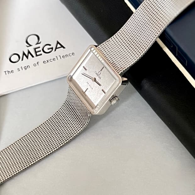 OMEGA 오메가 드빌 화이트골드 수동 시계