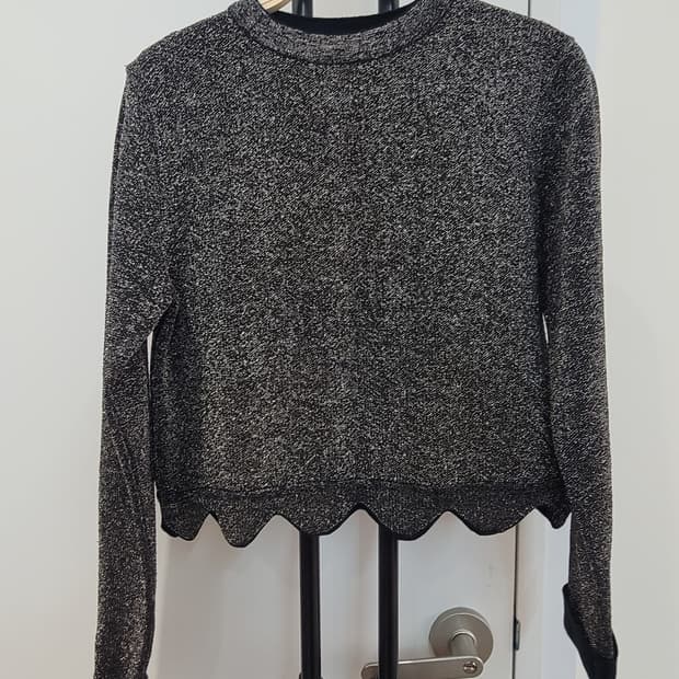 자라 ZARA 글리터 크롭 니트 S사이즈