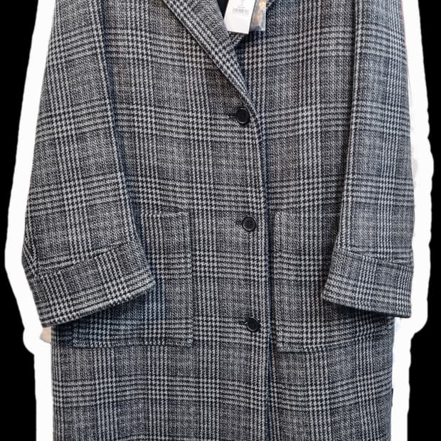 스튜디오 톰보이 체크 코트