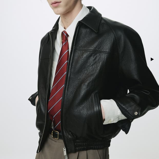 토니웩 레더자켓+가방 세트