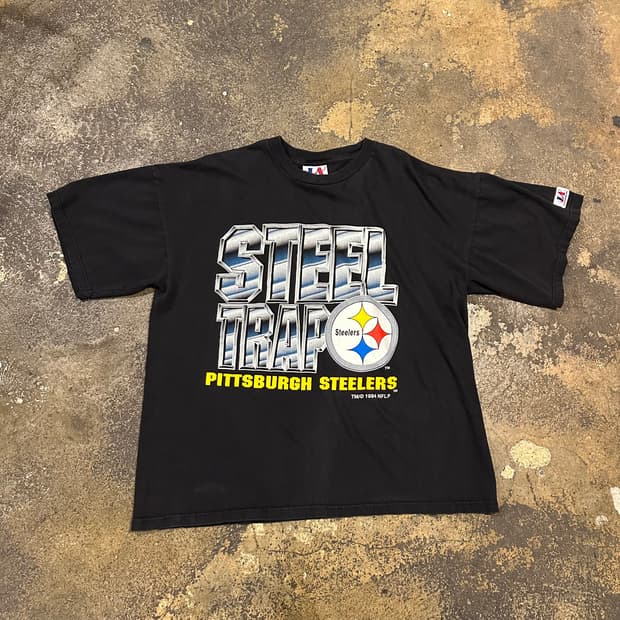 빈티지 90s NFL 피츠버그 스틸러스 티셔츠 