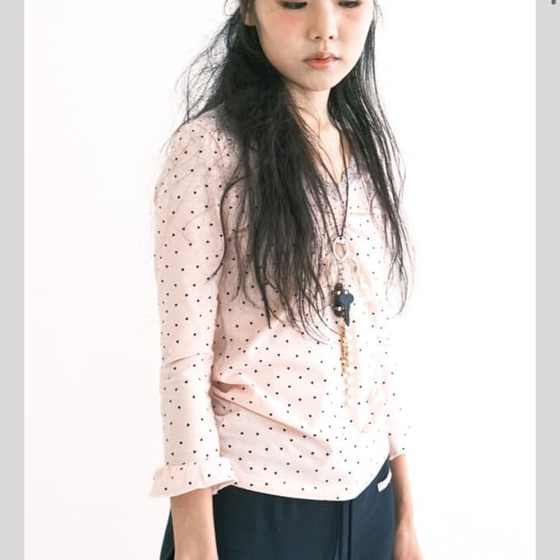 샵페어리 미니 하트 레이스 탑