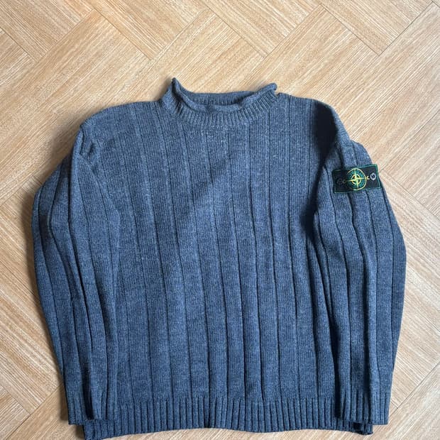 90s Stone island 그린엣지와펜 니트