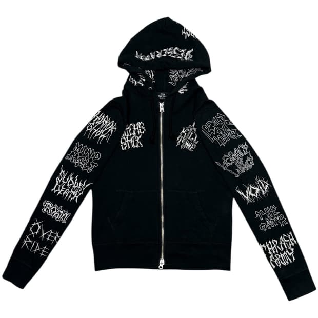 히스테릭 글래머 아카이브 전신 타투 후드 집업 자켓