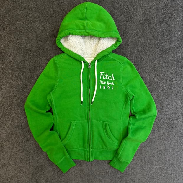 아베크롬비 여성 양털 후드집업 XS 