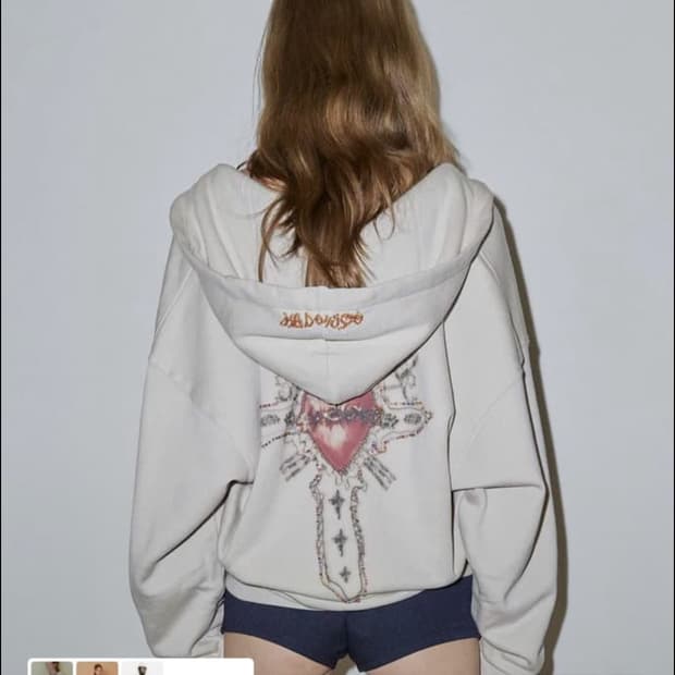 스컬프터 비즈 후드집업