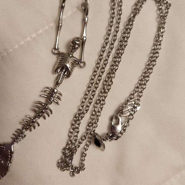 비비안웨스트우드 인어스컬  인어해골 목걸이