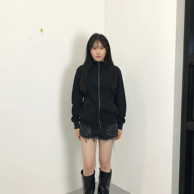 Uniqlo Navy Zip Up Sweat Jacket