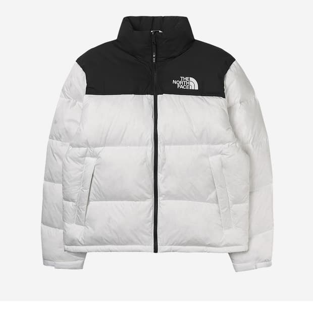 눕시 노스페이스 하얀색 흰색 L