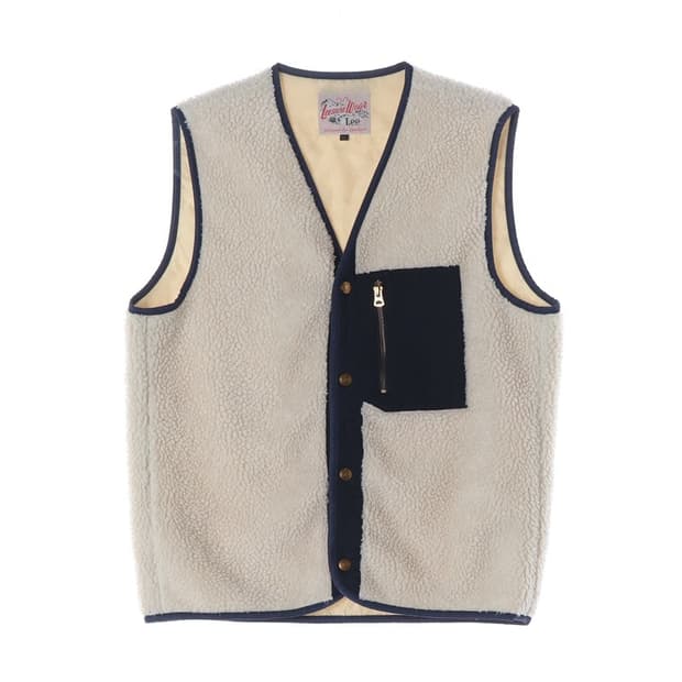 Lee 보아 플리스 포켓 베스트 XL