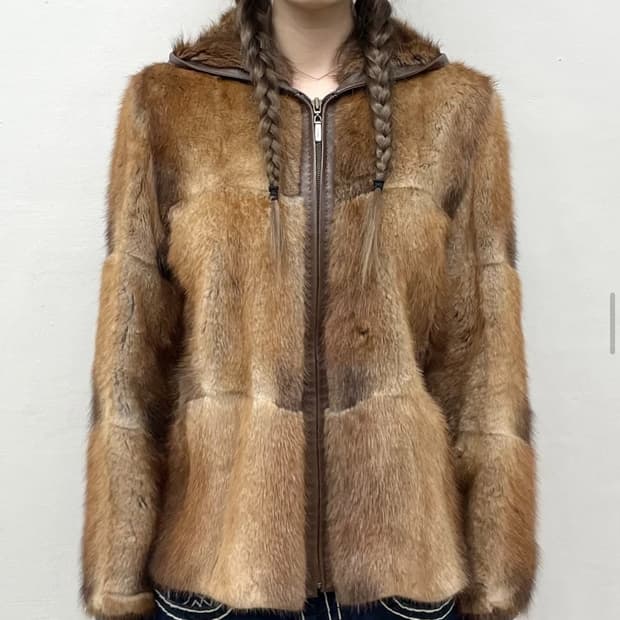 머스크렛 퍼 후드 자켓