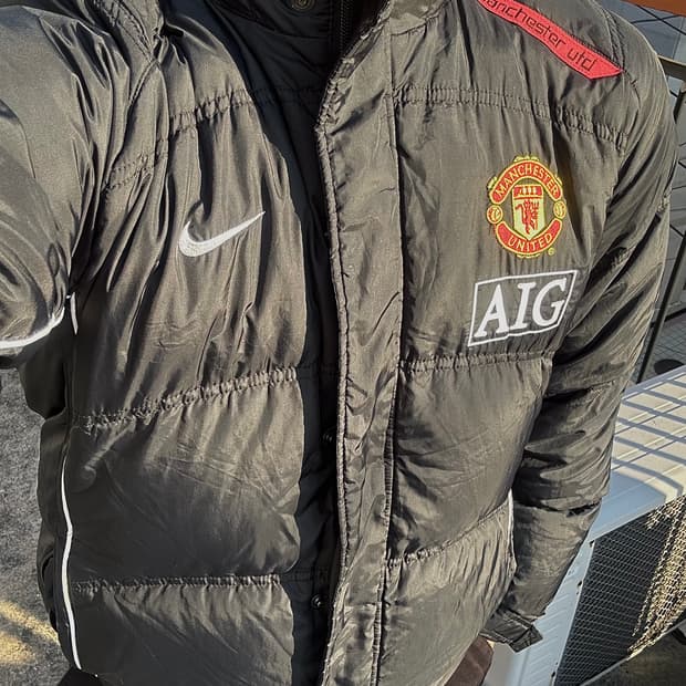 황유시절 AIG 나이키 맨유 패딩 미디움 축구