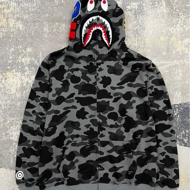 베이프 샤크 후드집업