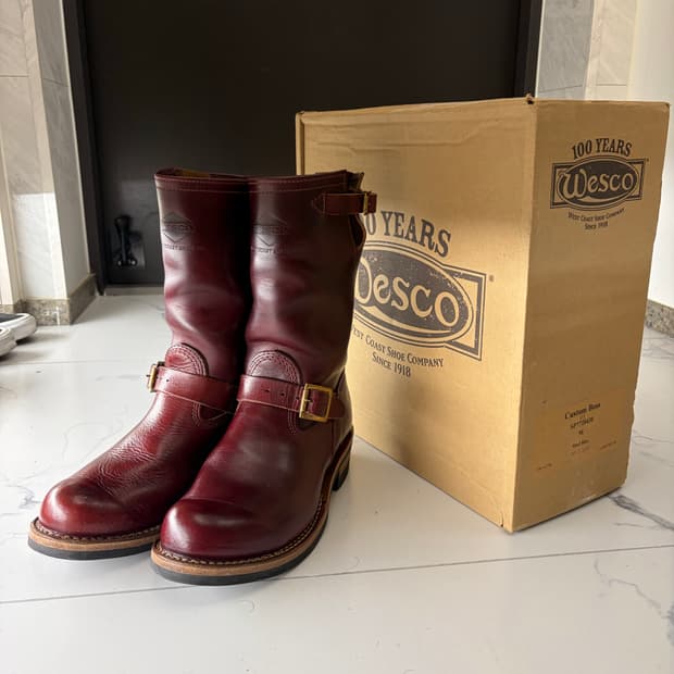 [9E, 275] WESCO BOSS 웨스코 호윈 버건디 호스하이드 보스