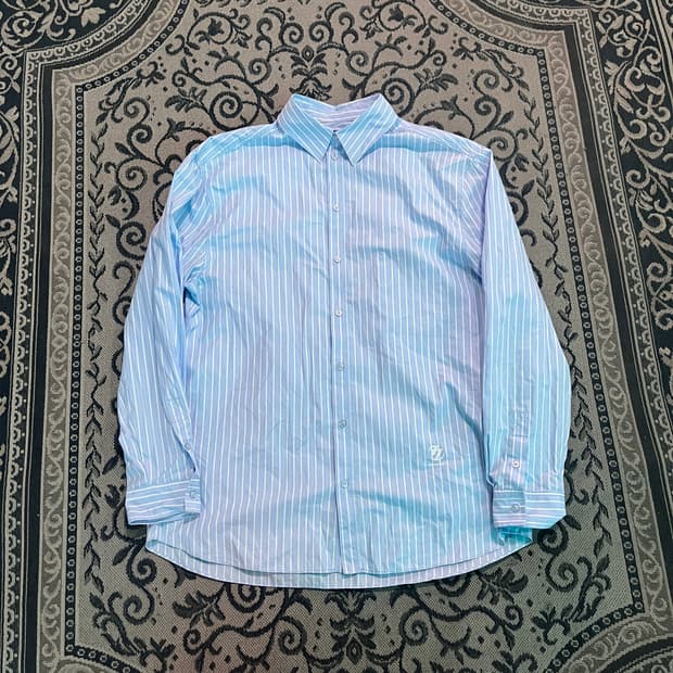 L 자라 아더에러 스트라이프 포플린 셔츠/W2734