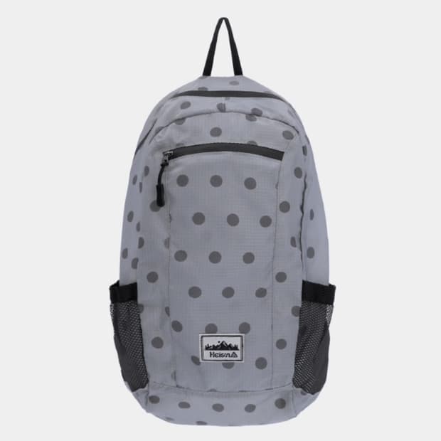 하이산 초경량 컴팩트 포켓백 도트 차콜