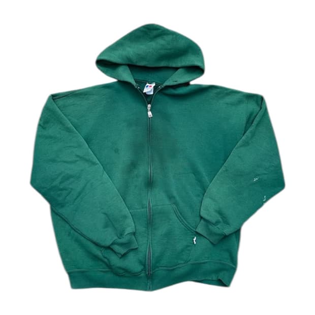 90s 러셀 후드집업 그린 XXL 🇺🇸