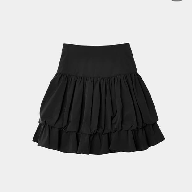 생긴스튜디오 24 ss BALLOON SHIRING SHORT SKIRT