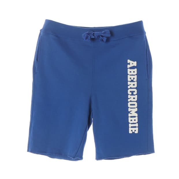 아베크롬비 빅로고 블루 스웨트 반바지 쇼츠 M