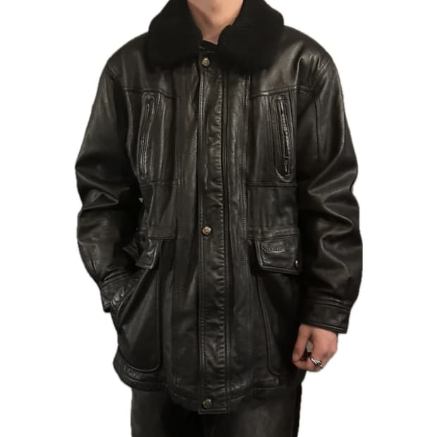 리얼레더 양가죽 자켓 XL