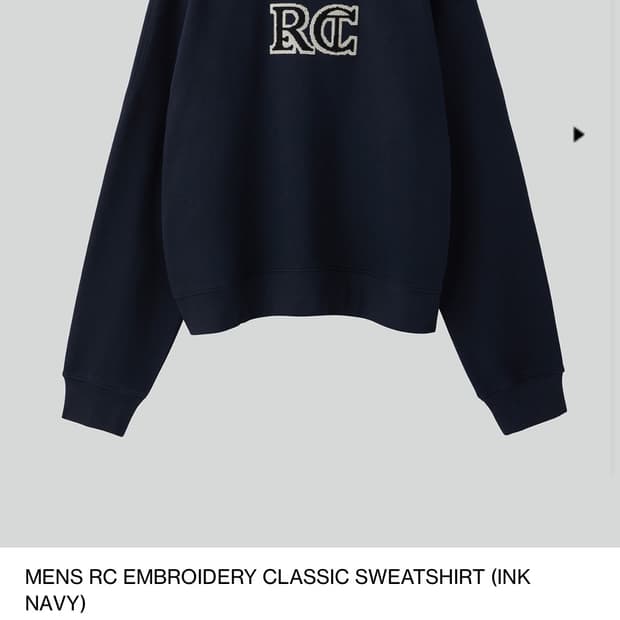 [OS] 렉토 RC 클래식 스웻셔츠 맨투맨 네이비
