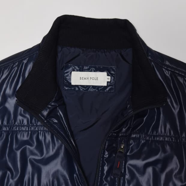 빈폴 남성 네이비 경량 패딩 점퍼 100