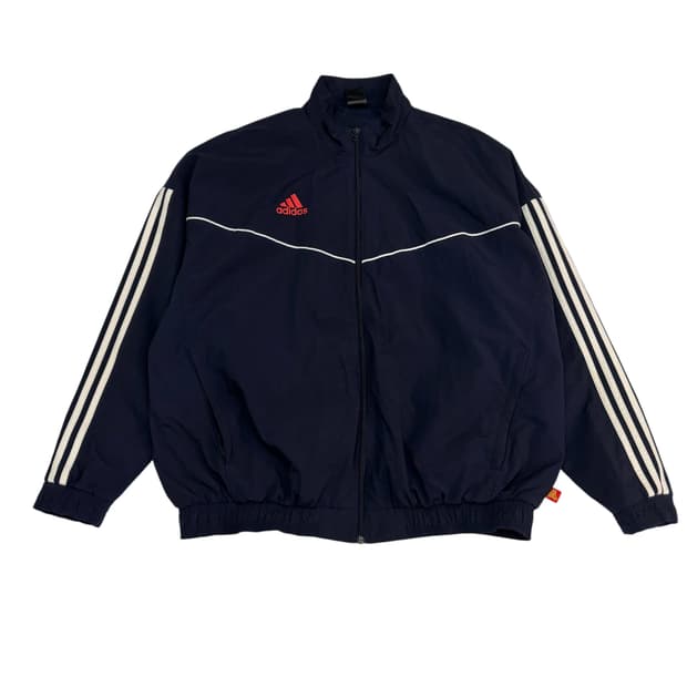 아디다스 네이비 우븐 바람막이