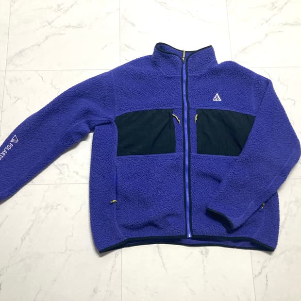 나이키 ACG 아크틱울프 플리스 바이올렛 서양핏 XL 110~