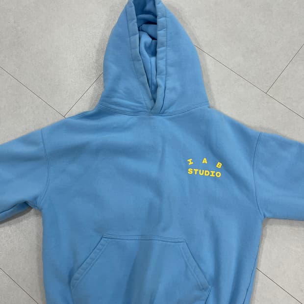IAB 후드티 하늘색 M