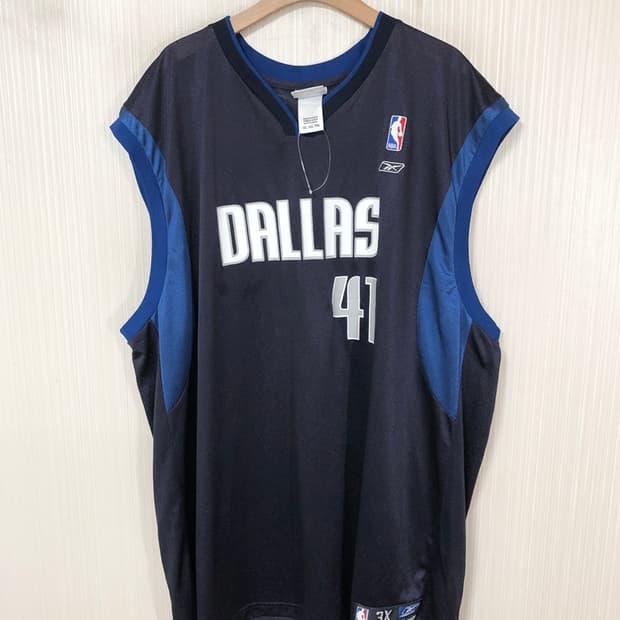 NBA 리복 댈러스메버릭스 유니폼/올드져지 3X #41 노비츠키