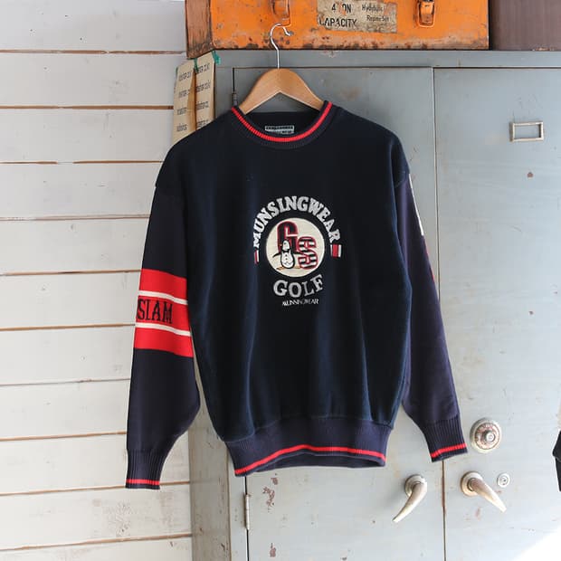 (착용컷) MUNSINGWEAR 골프 맨투맨 (남성용 98)