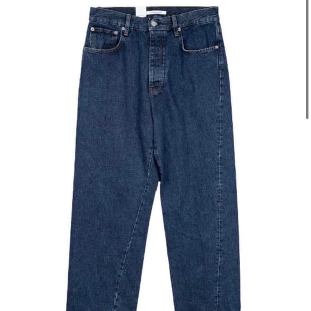 선플라워 와이드 트위스트 데님 린스블루 31/32