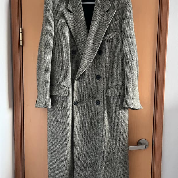 폴로 해리스트위드 더블 코트