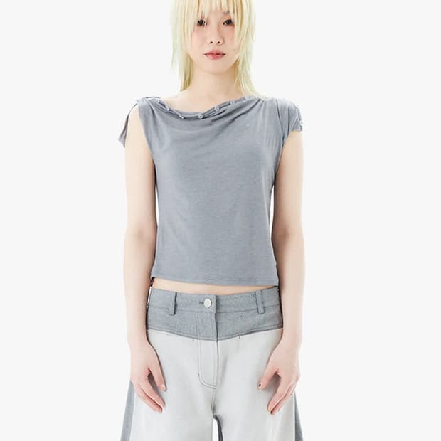 할로미늄 halominium cowl sleeveless