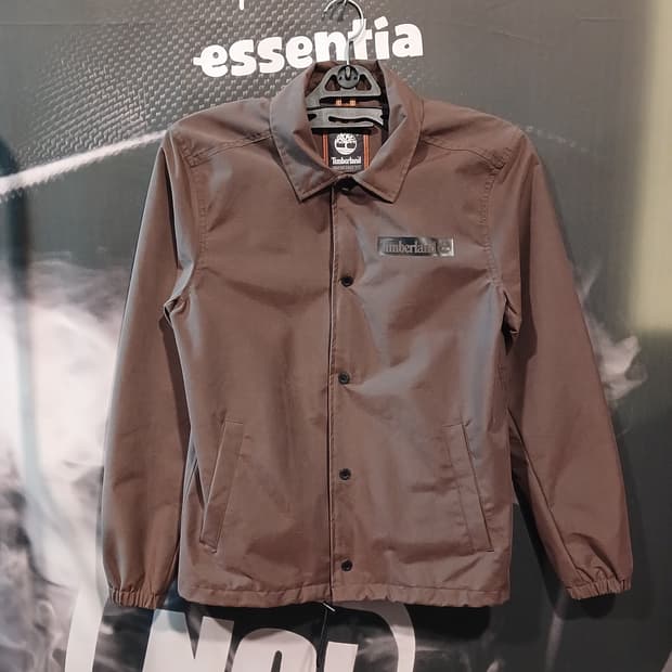 팀버랜드 빅로고 코치 자켓 브라운