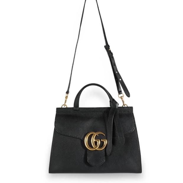 Gucci GG 마몽 탑핸들 플랩백 미디움