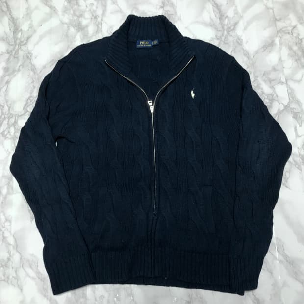 폴로 랄프로렌 꽈배기 니트 가디건 자켓 남성용 상태굿