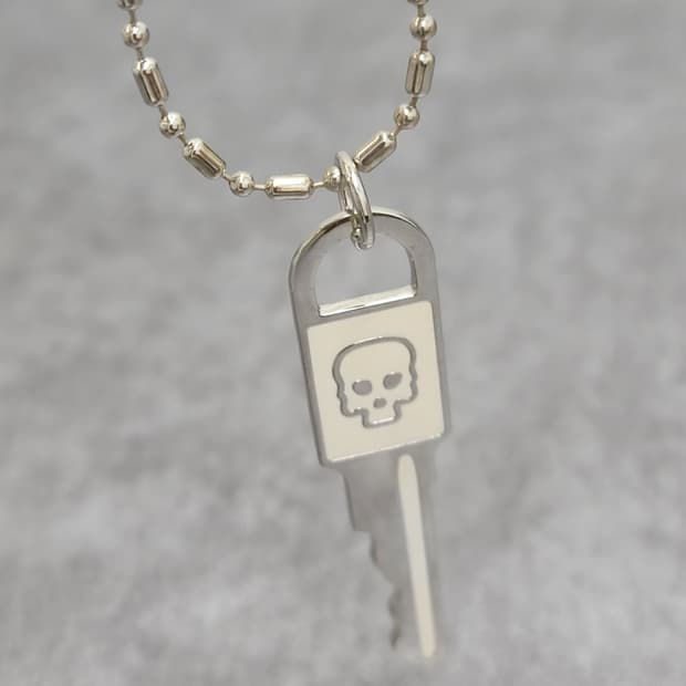 skull key necklace