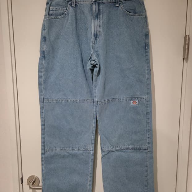 [디키즈] 더블니 85283 루즈핏 데님팬츠 34