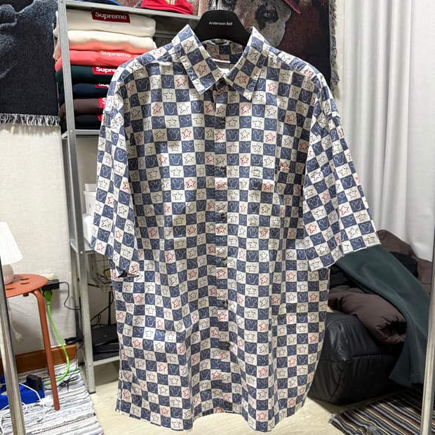 디즈니 체크 셔츠