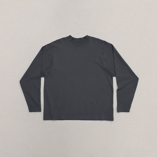 이지갭 롱슬리브 긴팔티 다크그레이