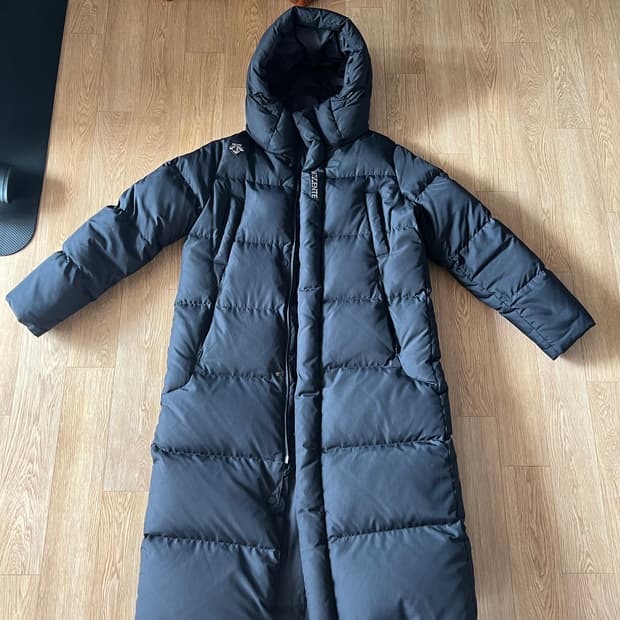 데상트 롱패딩 블랙패딩 스몰 여성패딩