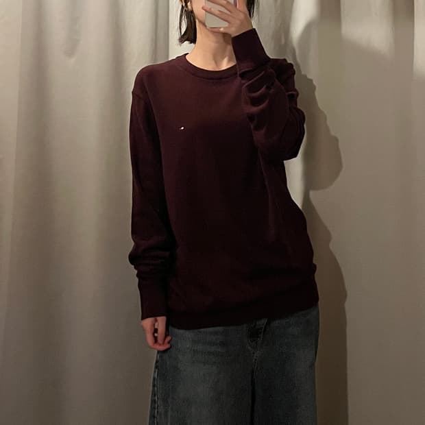 타미힐피거 피마코튼 캐시미어 니트