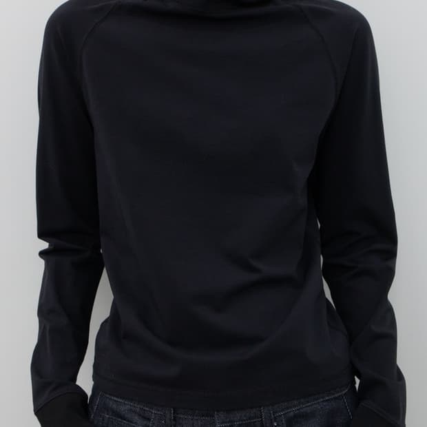 GBH 25FW 후드 레글런 탑 블랙