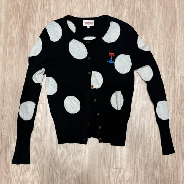 비비안웨스트우드 도트 가디건