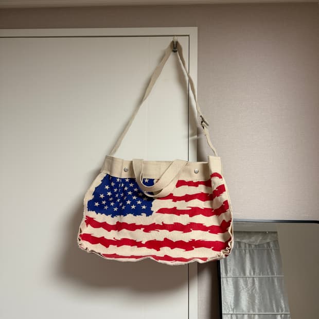 (희귀)wesken star spangled canvas bag