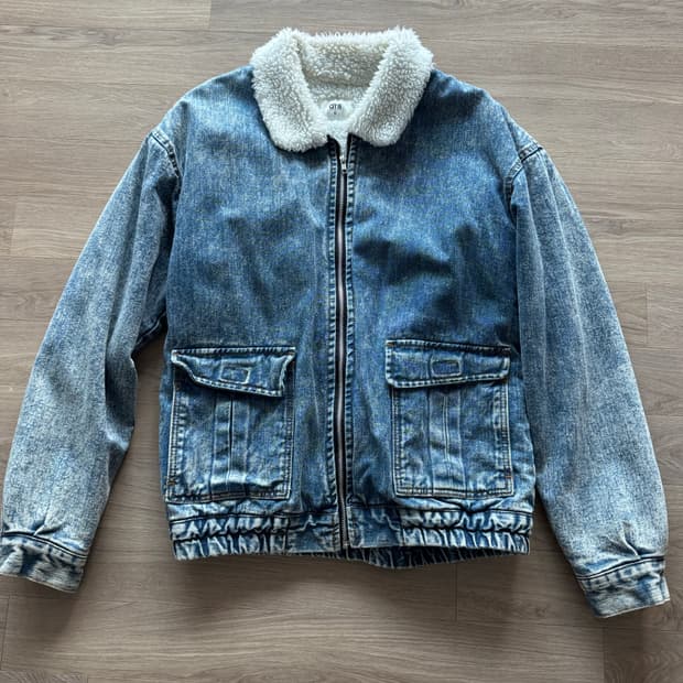 QT8 시어링 자켓 L